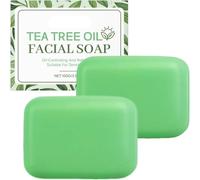 Savon D'arbre À Thé Antifongique Antifongique - 2×100G Savon Naturel À L'huile D'arbre À Thé Lutte Contre Mycoses,L'Acné,Odeurs & Démangeaisons Pour Corps Visage & Peaux Sensibles