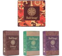 Savon De Bali - Coffret Cadeau Barre De Savon Naturel, Savon Pour Le Visage Ou Le Corps, Pour Femmes, Hommes, 3 Savons Variés 100 Grammes Chacun