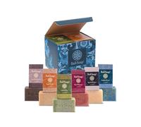 Savon de Bali - Coffret Cadeau de Savon Naturel Collection Masculine, Pack de Variétés de 6 Pièces, 3,5 oz Chacun, Exfoliant et Hydratant pour Homme et Femme
