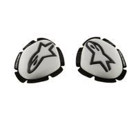 Alpinestars GP Sport Evo, curseurs de genou Taille unique Blanc/Noir Blanc/Noir