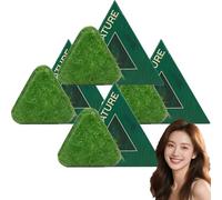 Savon de croissance des cheveux en feuille de cyprès, shampoing à l'herbe, shampoing triangulaire naturel, savons verts, apaise et renforce les cheveux pour les femmes et les.