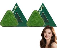 Savon de croissance des cheveux en feuille de cyprès, shampoing à l'herbe, shampoing triangulaire naturel, savons verts, apaise et renforce les cheveux pour les femmes et les.
