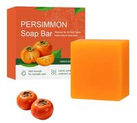 Savon de kaki pour contrôler les odeurs corporelles à l'extrait de kaki, savon naturel pour le corps et le visage, convient à tous les types de peau (1)