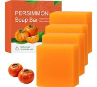 Savon de kaki pour contrôler les odeurs corporelles à l'extrait de kaki, savon naturel pour le corps et le visage, convient à tous les types de peau (4)