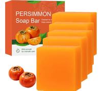 Savon de kaki pour contrôler les odeurs corporelles à l'extrait de kaki, savon naturel pour le corps et le visage, convient à tous les types de peau (5)