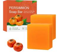 Savon de kaki pour contrôler les odeurs corporelles à l'extrait de kaki, savon naturel pour le corps et le visage, convient à tous les types de peau (2)