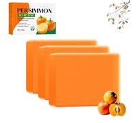Savon de kaki, savon de kaki pour les personnes âgées odorantes, savons naturels faits à la main pour une meilleure peau, confortable et hydratante, pour tous les types de peau,3pcs
