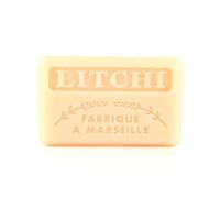 Savon de Marseille 125 grs Enrichi beurre de Karité BIO (litchi)