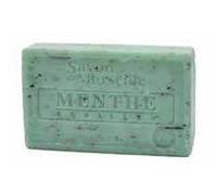 Savon de marseille Feuilles Menthe amandes douces LE CAHELARD 1802 100g