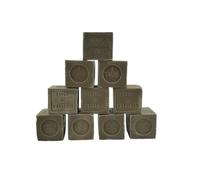 Savon de Marseille - Lot de 10 x 100g - Le Sérail | Cube Authentique Estampillé | Fabrication Artisanale à Marseille