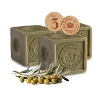 Savon de Marseille Solide en Cube 3x300g - Véritable Savon de Marseille 72% d'Huiles - Sans Glycérine, 100% Naturel - Huile d'Olive & Coprah - Cuit au Chaudron en Provence - Pour Corps & Visage