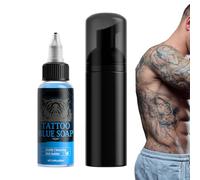 Savon De Nettoyage Piercing Cutané 50 Ml Bleu Nettoyant Non Irritant