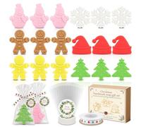 Savon de Noël, Savon de Noël artisanal, 6 Modèles, 3 Pièces par Modèle | Petits savons, Cadeau Invité Noël, Coffret Cadeau de Noël, Idéal pour Famille et Amis, 270g