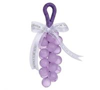 Savon de raisin fait à la main sur une corde, savon pour les mains en forme de grappe de raisin, parfum décoratif et durable, savon décoratif aromatique aux fruits pour le lavage des mains, le bain à