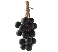 Savon de raisin sur une corde, fait à la main, savon artisanal à froid naturel pour lavage des mains, bain et douche, savons cadeaux décoratifs pour homme et femme (1, noir)