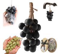 Savon de raisin sur une corde, savon en grappe de raisin, savon de colza fabriqué à la main sur un bouquet de cordes, savon avancé fait à la main, lavage des mains et air frais, choix de cadeau de