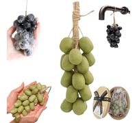 Savon de raisin sur une corde, savon en grappe de raisin, savon de colza fabriqué à la main sur un bouquet de cordes, savon avancé fait à la main, lavage des mains et air frais, choix de cadeau de