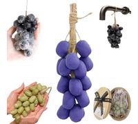 Savon de raisin sur une corde, savon en grappe de raisin, savon de colza fabriqué à la main sur un bouquet de cordes, savon avancé fait à la main, lavage des mains et air frais, choix de cadeau de