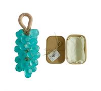 Savon de raisin sur une corde, savon nettoyant doux fait à la main, barre de bain à froid pour le lavage des mains et méthode de processus à froid, cadeau unique et décoration d'intérieur