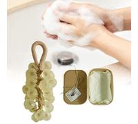 Savon de raisin sur une corde, savon nettoyant doux fait à la main, barre de bain à froid pour le lavage des mains et méthode de processus à froid, cadeau unique et décoration d'intérieur
