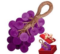 Savon de raisin sur une corde - Shampooing solide fait à la main | Barre de savon naturelle en grappe de raisin artificielle pour homme et femme - Soin du corps des mains et des taches de peau