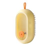 Savon Dispensing Scrub Brush Press Press Type Automatic Savon Dispensateur Multifonction Chaussures Brosse de Nettoyage pour la Salle de Bain Nylon Wire ABS 12x6.5x2,5 cm (Jaune)