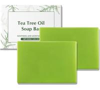 Savon douche naturel à l'arbre à thé, nettoyant doux pour le visage, élimine la transpiration et réduit les odeurs, pour une peau saine et lisse, convient à tous les types de peau