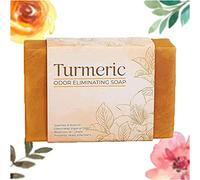 Savon éliminant les odeurs de curcuma, savon au curcuma et au miel, savon éclaircissant pour la peau au curcuma, savon naturel fait à la main pour toutes les peaux, 100 g (1 pièce)