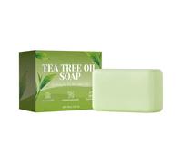 Savon en Barre à l'Arbre à Thé - 100g Mousse Nettoyante Visage Apaisante Naturelle - Gel Douche,Pour le Corps, le Cuir Chevelu, les Pieds et la Douche, Usage Quotidien Familial