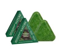 Savon en barre de shampoing, Triangle nettoyant en profondeur nourrissant, feuilles d'arborvitae naturelles, barre de shampoing à l' d'Usman pour renforcer, épaissir et volumiser