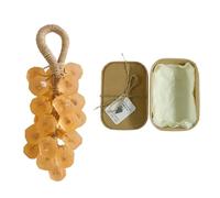 Savon En Forme De Raisin, Artisanal Raisin Sur Cordelette, Savons Cristal Originaux Et Personnalisés Faits Main Nettoyants Doux à La Main, Décoratifs Aromatiques for Le Lavage(Osmanthus)