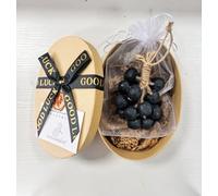 Savon en Grappes de Raisin Fait Main sur Cordon - Coffret Cadeau de 20 ou 40 Savons en Forme de Raisin (Cyan, Noir ou Violet), Saponifié à Froid avec Huiles Végétales