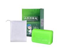 Savon en pastille, avec éponge moussante pour peau sensible - Nettoyant de bain hydratant avec persistant pour la peau, les mains, le corps, les vêtements et femme