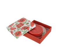 Savon et porte-savon au pavot botanique