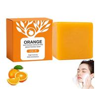Savon Exfoliant Aux Enzymes D'Orange, Savon Peeling Bio Visage Et Corps, Orange Enzyme Exfoliating Soap,Exfoliant Visage Hydratant Nettoyant En Profondeur Pour Tous Types De Peau (1PC, 100g)