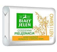 Savon hypoallergénique de qualité supérieure à l'avoine et au lin - 100 g - Bia?y Jele? - Hypoalergiczne myd?o Premium z owsem i lnem - 100 g - Bia?y Jele?