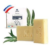 Savon Lait de chevre BIO (2X 100g), soins pour le visage anti acné, Fabrication Française Artisanal, Masque au Lait Chèvre Bio, Anti eczémas, point noir, acné, psoriasis, Soin Naturel, Visage et Corps