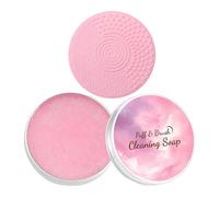 Savon Lavant Pinceaux Maquillage | Savon Lavant pour Éponge de Maquillage avec Coussinet,Nettoyant solide pinceaux maquillage | pour Usage Maison Voyage Salon Vanité Routine Quotidienne Cosmétique