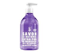 Savon Le Naturel - Savon Liquide Extra Pur de Marseille au Miel de Lavande - Origine Naturelle - Huiles Végétales et Glycérine - Tous Types de Peau - Sans Colorants - Antibactérien - 500 ml