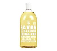 Savon Le Naturel - Savon Liquide Extra Pur de Marseille - Grand Format Recharge - Origine Naturelle - Huiles Végétales et Glycérine - Tous Types de Peau - Sans Colorants - Antibactérien - 1 L