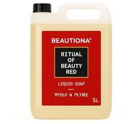 Savon liquide 5L - Recharge - Ritual of Beauty Red - Parfum floral fruité avec rose, pivoine et pêche - Savon hydratant pour les mains pour hôtels, spa et maison