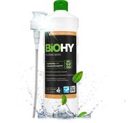 BiOHY Savon liquide (Bouteille de 1l) | Savon liquide pour les mains sans odeur, doux pour la peau et hydratant | SANS PHOSPHATE | Sans parfum ni colorant (Flüssig Seife)
