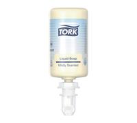 Savon liquide doux Tork Premium S4 1 L, lot de 6 cartouches