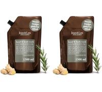 Savon Liquide Pour Les Mains Au Romarin & Au Gingembre,Livré Dans Une Recharge,Nettoie Et Prend Soin De La Peau,Parfum Frais Et Épicé,Sans Silicones,Parabènes Et Microplastiques,1,5 L