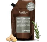 Savon Liquide Pour Les Mains Au Romarin & Au Gingembre,Livré Dans Une Recharge,Nettoie Et Prend Soin De La Peau,Parfum Frais Et Épicé,Sans Silicones,Parabènes Et Microplastiques,1,5 L.