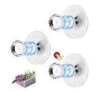 Porte Savon MagnéTique, 3 Pièces Porte Savon Aimanté sans Perçage, Savon Magnétique Porte, Porte-Savon Aimanté en Acier Inoxydable, Porte Savon Douche pour Salle de Bain Balcon Cuisine