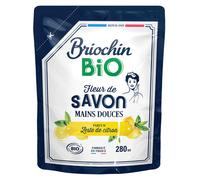 Savon mains liquide Briochin Bio zeste de citron, recharge 280 ml