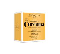 Savon Masque 2-en-1 au Curcuma & Karité - Innovatouch Cosmetic - Exfoliant Visage et Corps avec Graines de Pavot - Parfum Abricot - 100g