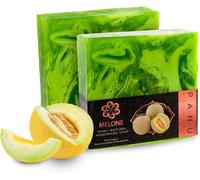 Savon Melon - Savon De Douche Végétalien Pour Tous Les Types De Peau - Savon Naturel Comme Gel Douche Solide Et Shampooing Solide - Pain De Douche Naturel Comme Gel Douche Solide