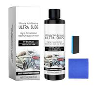 Savon Moussant De Lavage Auto,Produits de Nettoyage Brillant Liquide | Nettoyant Voiture Sans Rayures Brillant 120ml | Pour Saleté Crasse Vélo Moto Meuble Véhicule Berline Pick-Up SUV Roue